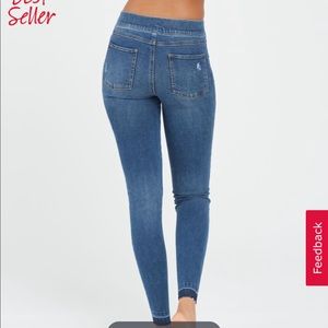 NWT Spanx Distressed Skinny Jeans